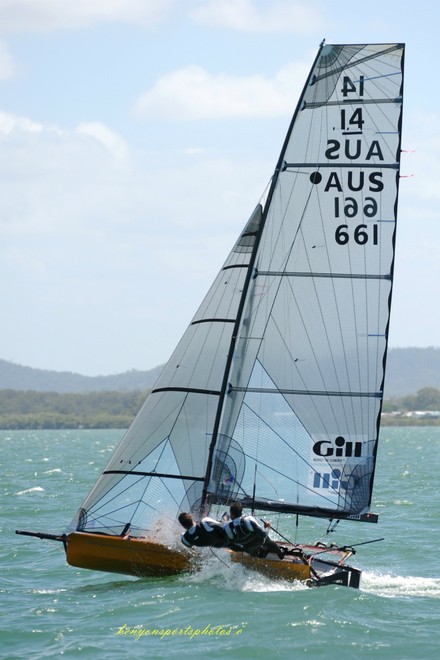 14ft Skiff ChampsPerths BradDevine IanFurlong © Mike Kenyon http://kenyonsportsphotos.com.au/